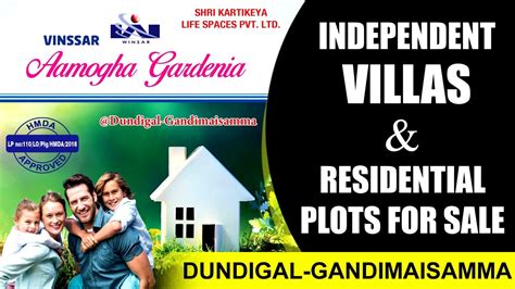 Residential Open Plots For Sale Independent Villas Aamogha Gardenia