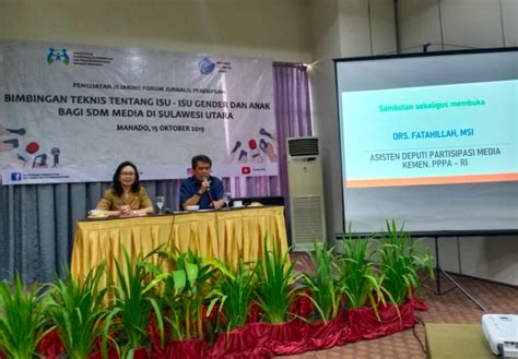 Kemen PPPA Dorong Jurnalis Perempuan Sulut Makin Responsif Gender Dalam