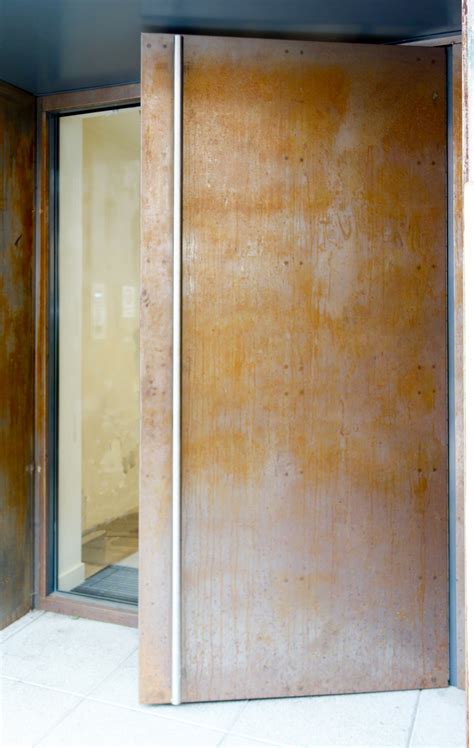 Corten Steel Clad Doors