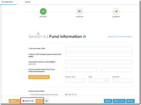 Uploading Simple Fund Desktop Tax Return File Into Sf360 Simple Fund 360 Knowledge Centre