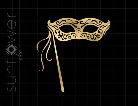 Gold Masquerade Mask Png Clipart Downloads Gold Foil Masquerade Mask ...