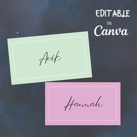 Classroom Name Tags Template Pastel Editable Printable Elementary ...