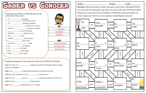 Practice Using Conocer Vs Saber
