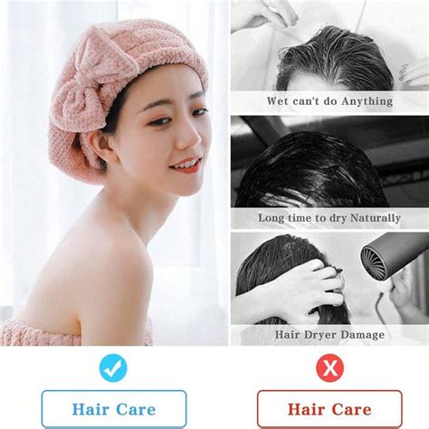 Piezas Toallas De Microfibra Para Secar El Cabello Turbante Toalla