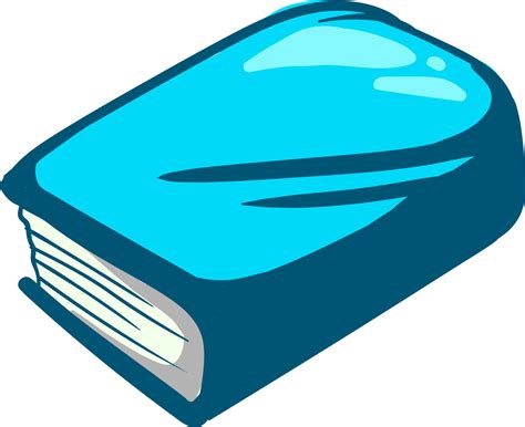 Blue book, illustration, vector on white background 13733035 Vector Art ...