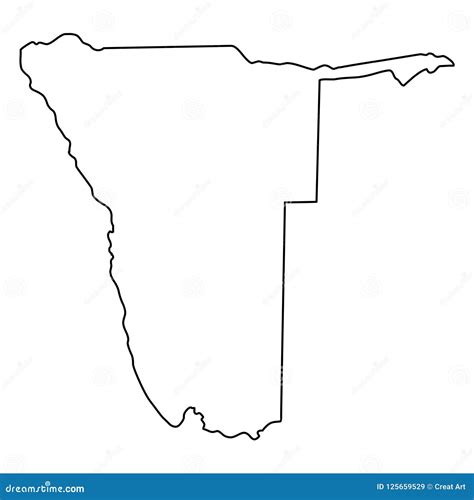 Namibia Outline Map Free Blank Vector Map Webvectormaps Images And