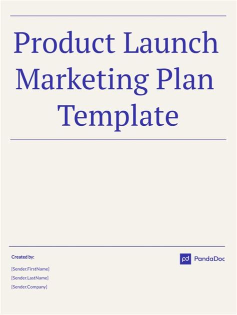 Product Launch Marketing Plan Template - 2023 Sample [PDF, DOC ...