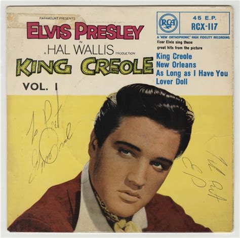 Lot Detail Elvis Presley X Signed Inscribed King Creole Vol