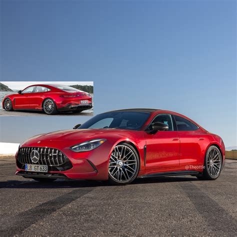 rendering    mercedes amg gt  door coupe steals taycan dna