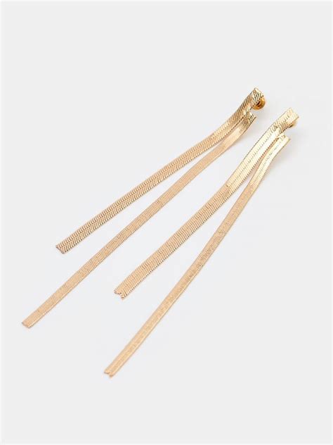 Elegantné náušnice farba zlatá - MOHITO - 5612U-GLD