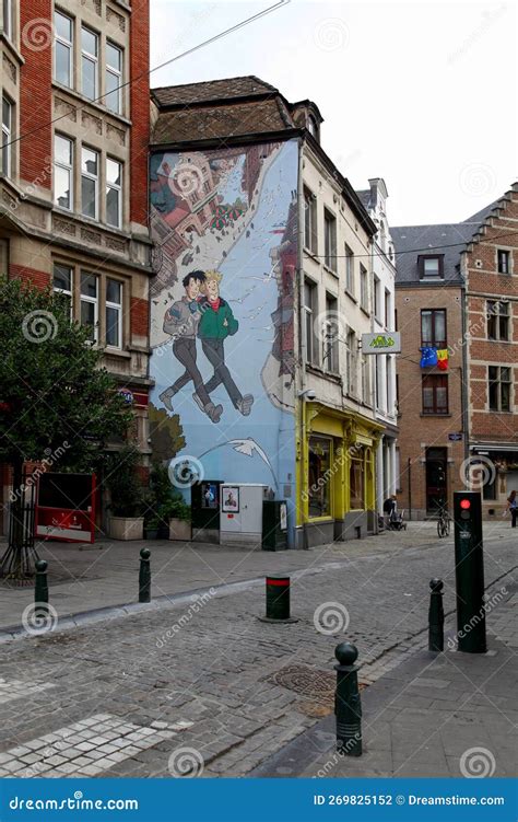 Broussaille Wall Is Located Rue Du MarchÃ© Au Charbon In Brussels