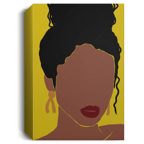 Black Woman Face Portrait African American Art Black Woman Etsy