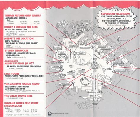 Disney-MGM Studios Times Guide from 1992 - studioscentral.com