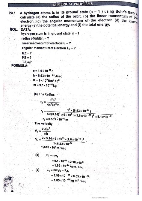 Solution Atomic Spectra Physics Solved Numerical Studypool