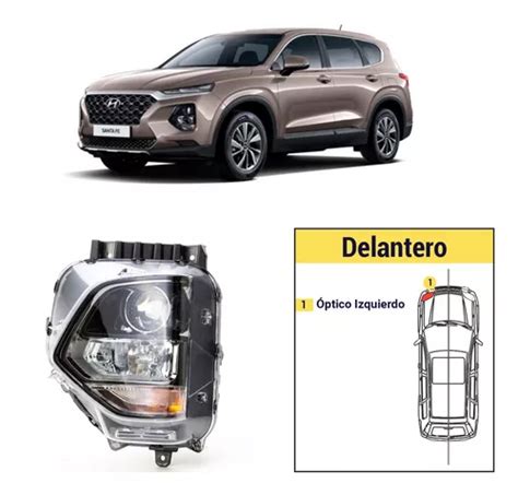 Óptico Izquierdo Hyundai Santa Fe 2019 2020 Cuotas sin interés