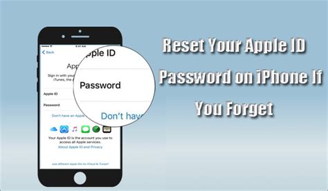 How To Reset Your Apple Id Password On Iphone If You Forgot