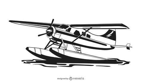 Seaplane In Flight Over Sea Stock Illustration - Download Image - Clip ...