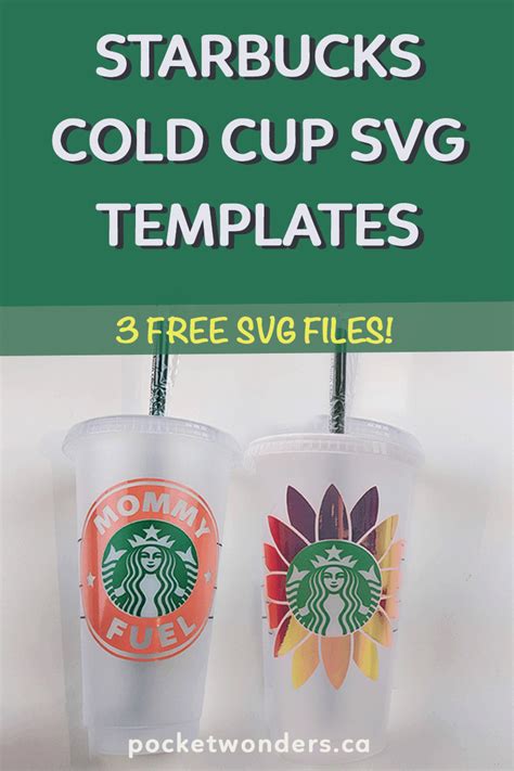 Starbucks Coffee Cold Cup Svg Template Free Svgs