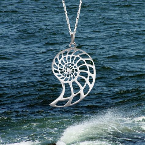 Nautilus Small Pendant – Lovell Designs Jewelry in Maine