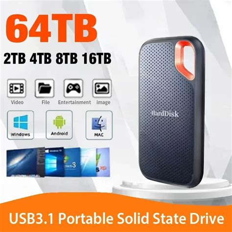 Высокоскоростной внешний жесткий диск SSD 128 ТБ 256 ТБ | AliExpress