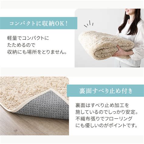 洗えるシャギーラグ 制菌加工 床暖房 ホットカーペット対応 Rasik（ラシク）家具・インテリア専門店