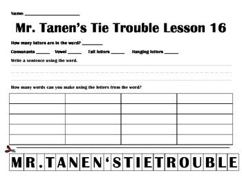 Mr Tanen S Tie Trouble By K Victorson Tpt