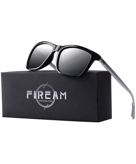 Polarized Wayfarer Protection Rectangle Sunglasses - Blackframe ...