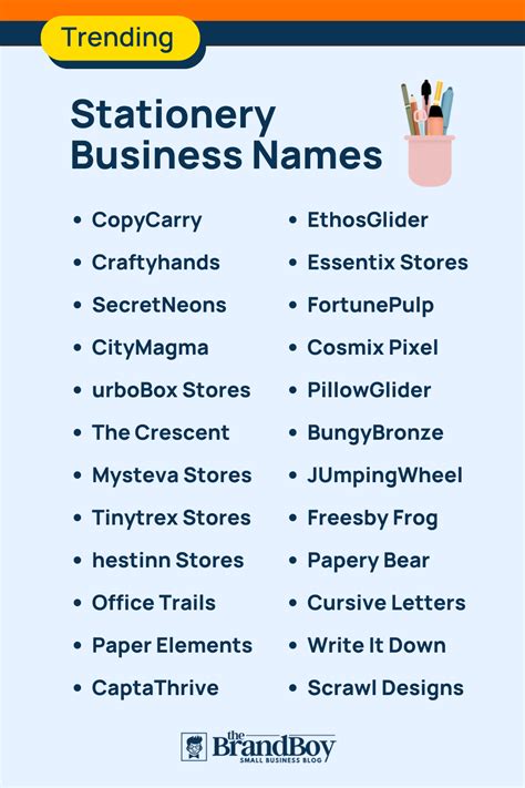 840+ Stationery Business Names + Ideas (Generator + Examples)