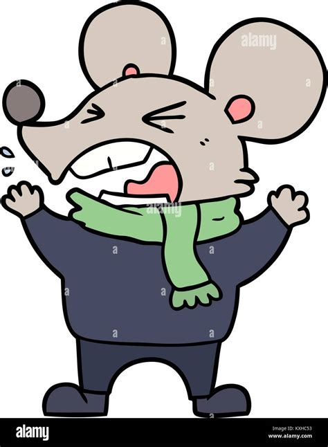 cartoon angry mouse Stock Vector Image & Art - Alamy