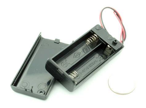 Battery Holder 2XAA with ON/OFF button - HB-003
