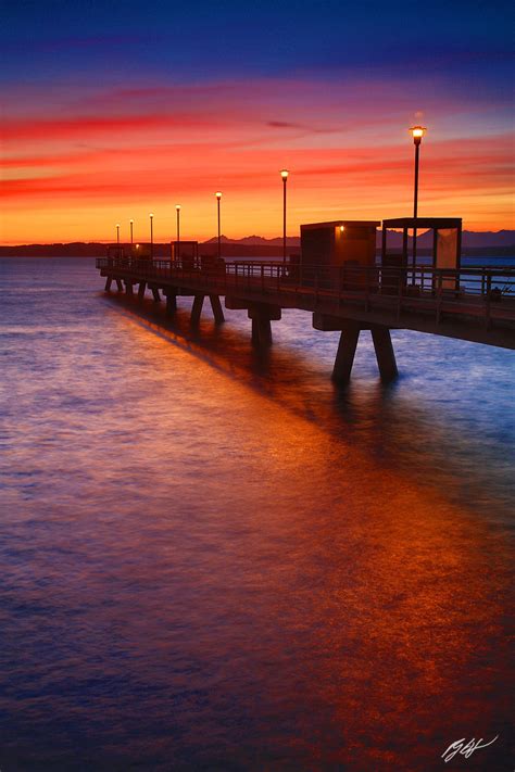 U030 Sunset Edmonds Fishing Pier Edmonds Washington Randall J