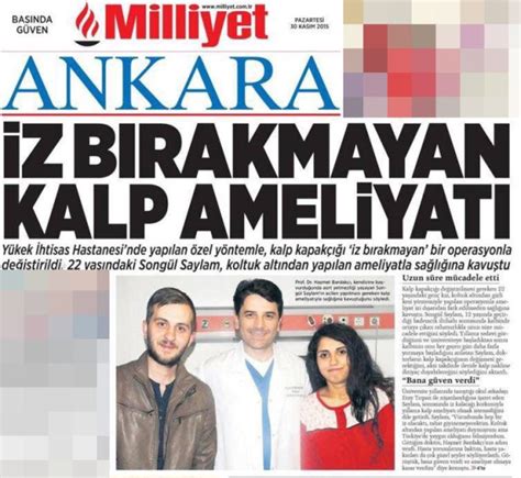 Milliyet Z B Rakmayan Kalp Ameliyat Prof Dr Ha Met Bardak