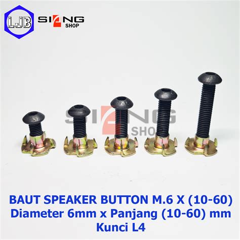 Jual Baut Speaker Cakar L Button M Panjang Sd Mm Shopee Indonesia