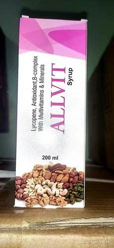 Allvit Multivitamins Syrup, For Clinical, 200 ml at ₹ 125/bottle in ...