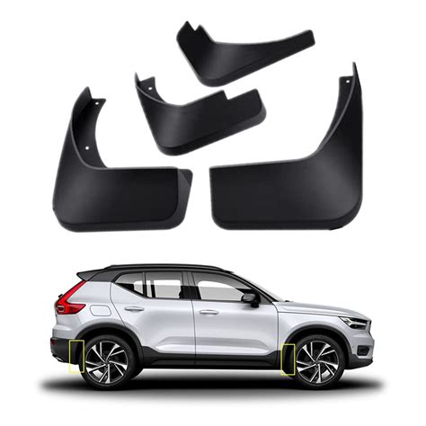 Buy Mud Flaps Kit For 2024 Volvo XC40 2019 2023 Mud Splash Guard Front