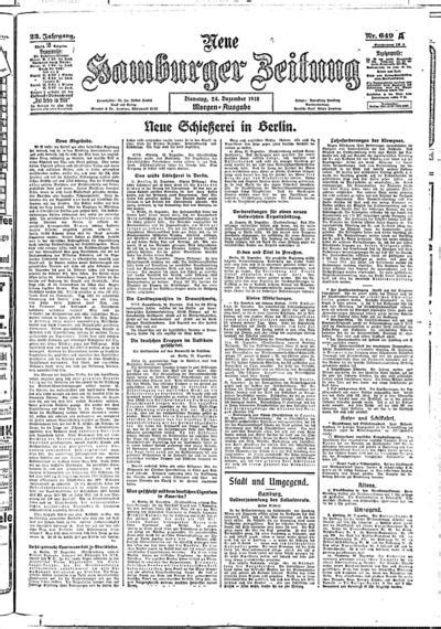 Neue Hamburger Zeitung 1918 12 24 Europeana