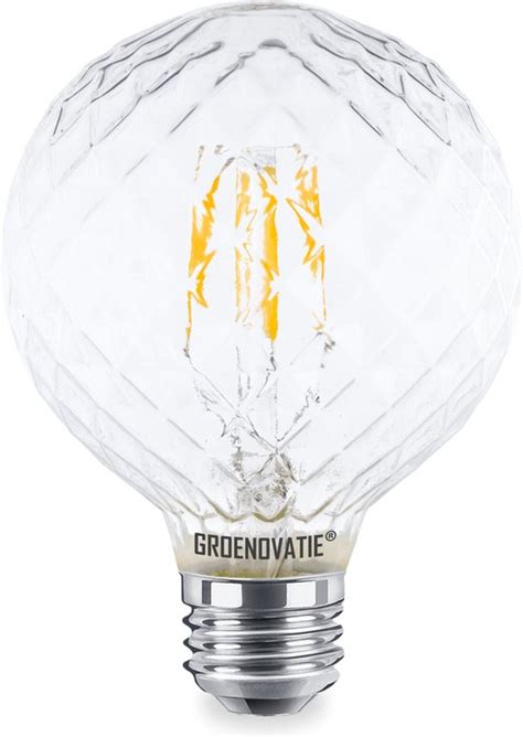 Groenovatie Led Filament Pine Globelamp E27 Fitting 4w Warm Wit