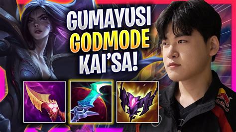 GUMAYUSI LITERALLY GOD MODE WITH KAI SA T1 Gumayusi Plays Kai Sa ADC