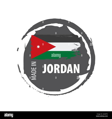 Jordan Flag Vector Illustration On A White Background Stock Vector Image And Art Alamy