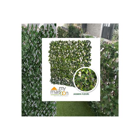 Treillis Extensible Artificiel Jasmin Fleuri Cl Tures Mymaisoon Fr