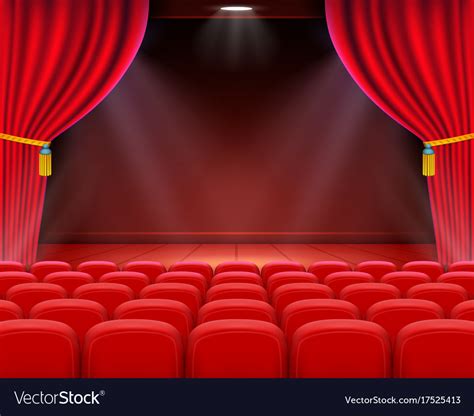 Scene cinema background art performance on stage Vector Image