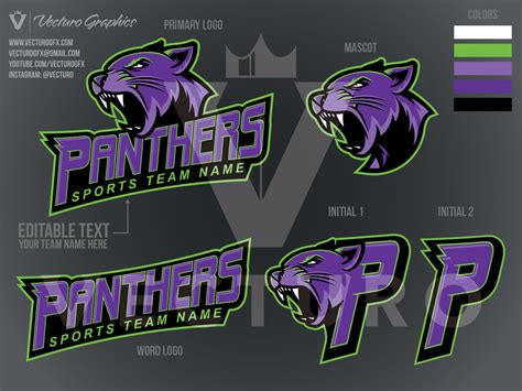 Panthers Sports Logo Pack Vecturo Graphics