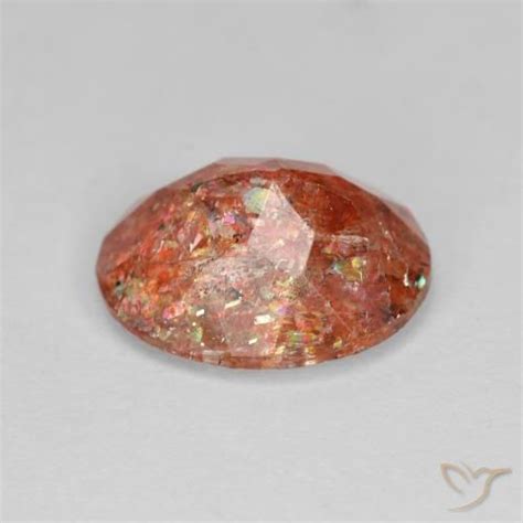 Ct Orange Sunstone Gemstone Oval Cut X Mm Gemselect