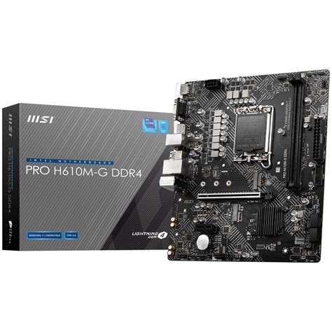 MSI PRO H610M-G, Sockel LGA 1700, Intel H610M, Micro-ATX - DDR4