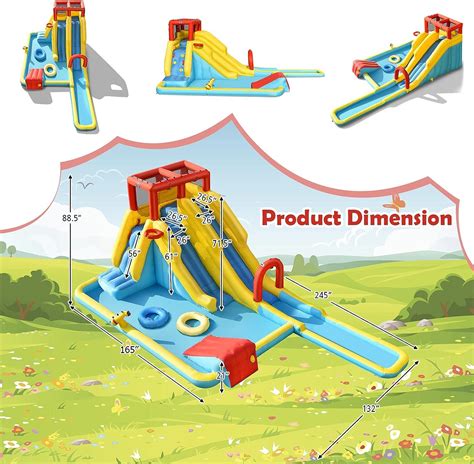 Honey Joy Inflatable Water Slide Double Slide Giant India Ubuy