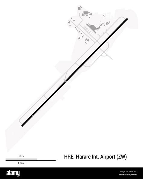 Map Of Harare International Airport Zimbabwe Iata Code Hre Airport