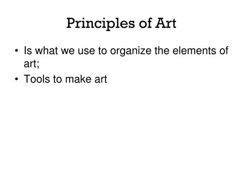 Ppt Principles Of Art Powerpoint Presentation Free Download Id 9724524