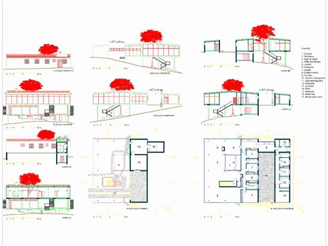 Lina bo bardi glass house in AutoCAD | Download CAD free (1.47 MB ...