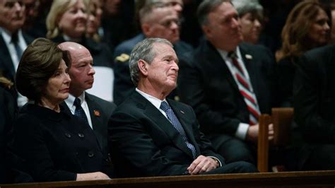 President George H.W. Bush Eulogized By Son, President George W. Bush ...