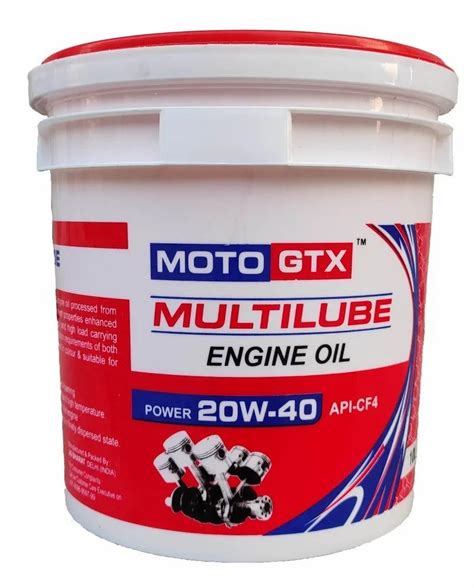 20W40 10 Litre Moto GTX Multilube Engine Oil At Rs 2560 Bucket In